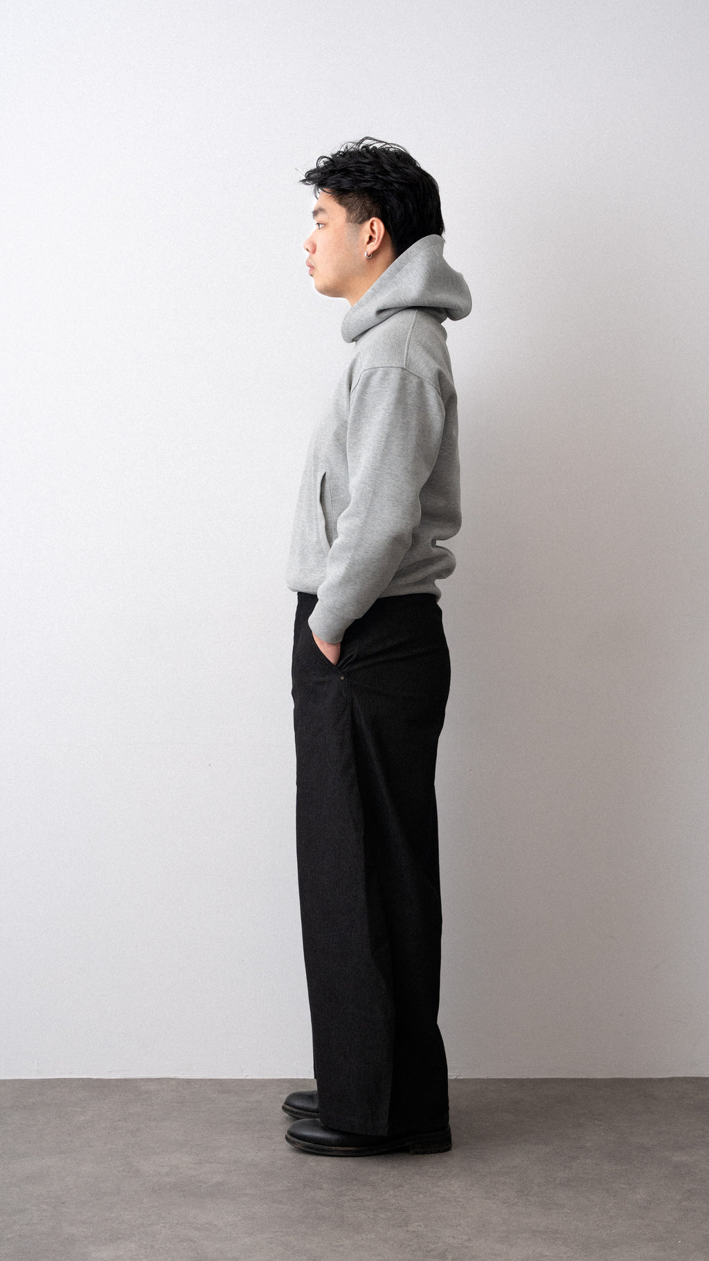 DENIM ARC TROUSERS